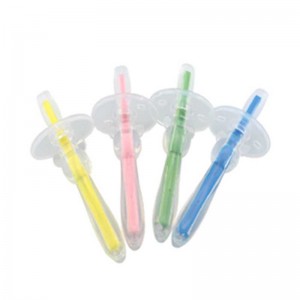 Fashion Silicone Rubber Teether Infant Training Baby Toothbrush Soft Silicone Baby Toothbrush